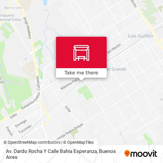 Av. Dardo Rocha Y Calle Bahía Esperanza map