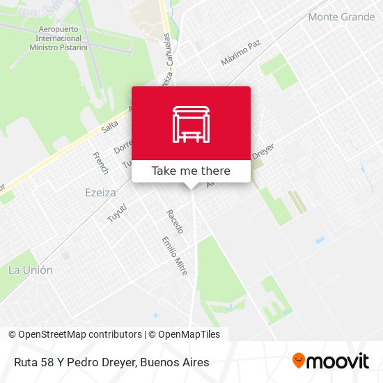 Ruta 58 Y Pedro Dreyer map