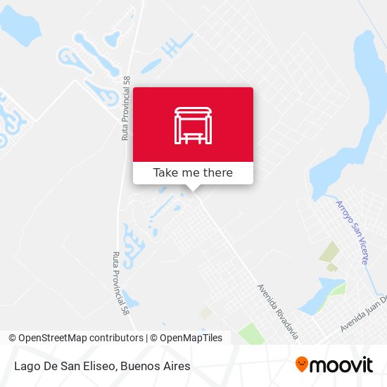 Lago De San Eliseo map
