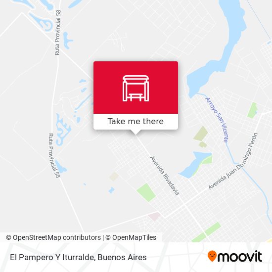 El Pampero Y Iturralde map