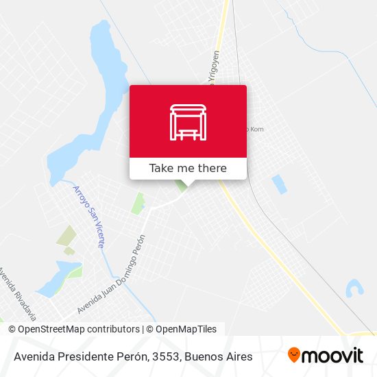 Mapa de Avenida Presidente Perón, 3553