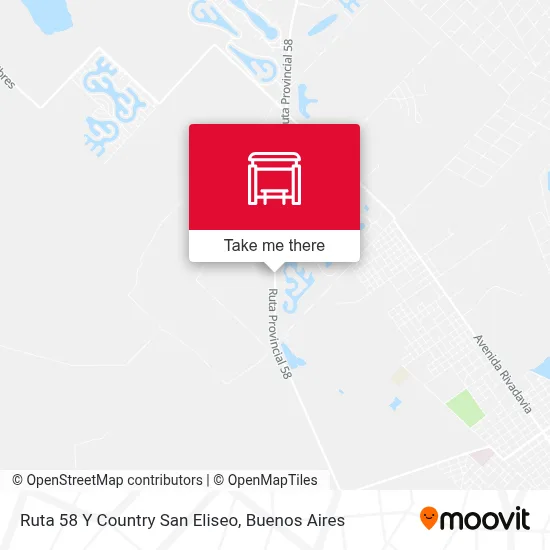 Ruta 58 Y Country San Eliseo map