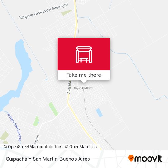 Suipacha Y San Martin map