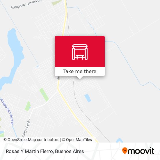 Mapa de Rosas Y Martin Fierro