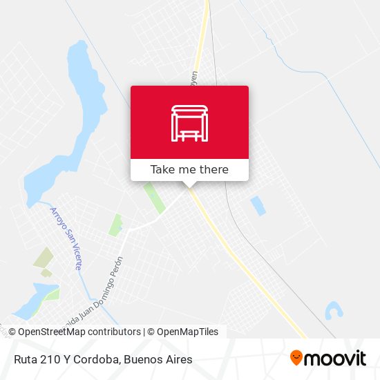 Ruta 210 Y Cordoba map
