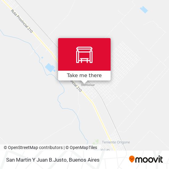 San Martin Y Juan B.Justo map