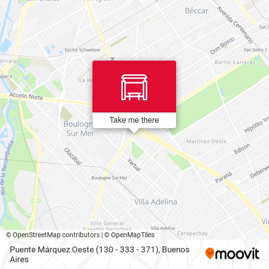 Puente Márquez Oeste (130 - 333 - 371) map