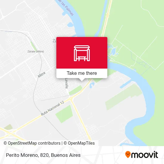 Perito Moreno, 820 map