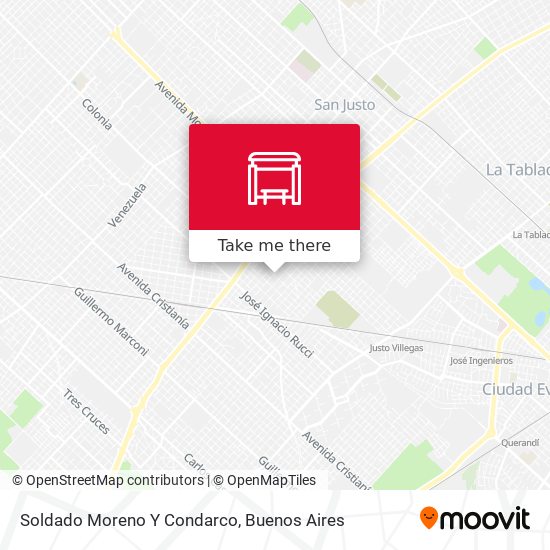 Soldado Moreno Y Condarco map