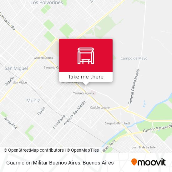 Guarnición Militar Buenos Aires map