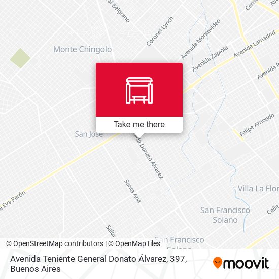 Avenida Teniente General Donato Álvarez, 397 map