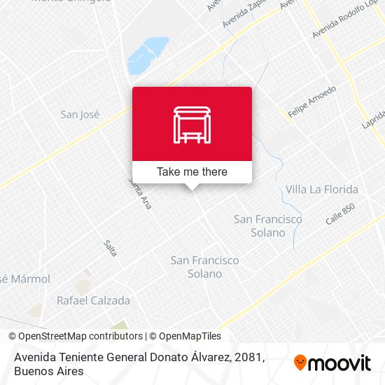 Avenida Teniente General Donato Álvarez, 2081 map