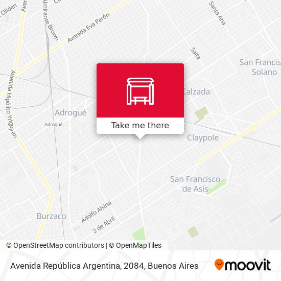 Mapa de Avenida República Argentina, 2084