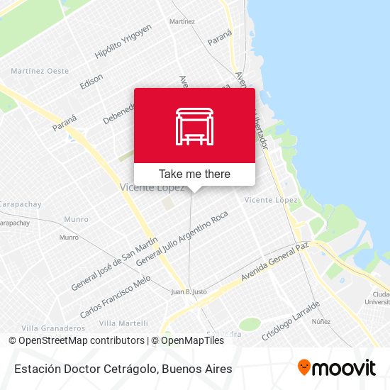 Mapa de Estación Doctor Cetrágolo