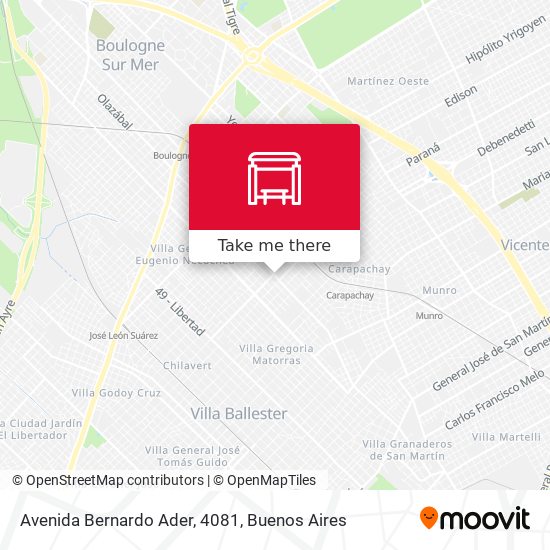 Avenida Bernardo Ader, 4081 map