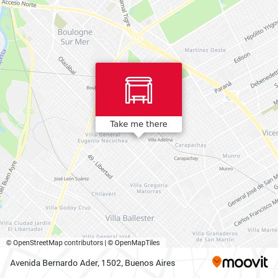 Avenida Bernardo Ader, 1502 map