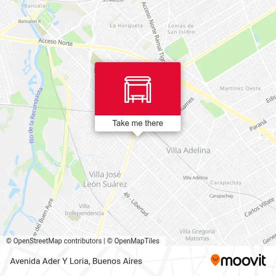 Avenida Ader Y Loria map