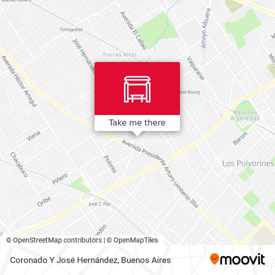 Mapa de Coronado Y José Hernández