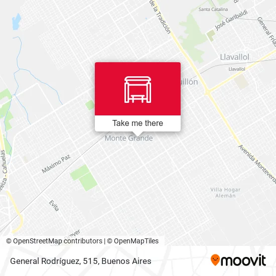General Rodríguez, 515 map