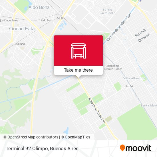 Terminal 92 Olimpo map