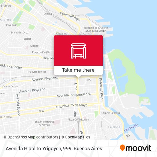 Avenida Hipólito Yrigoyen, 999 map