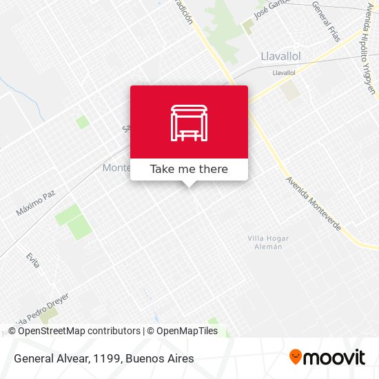 Mapa de General Alvear, 1199