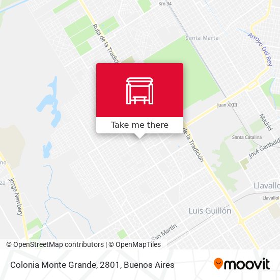 Colonia Monte Grande, 2801 map