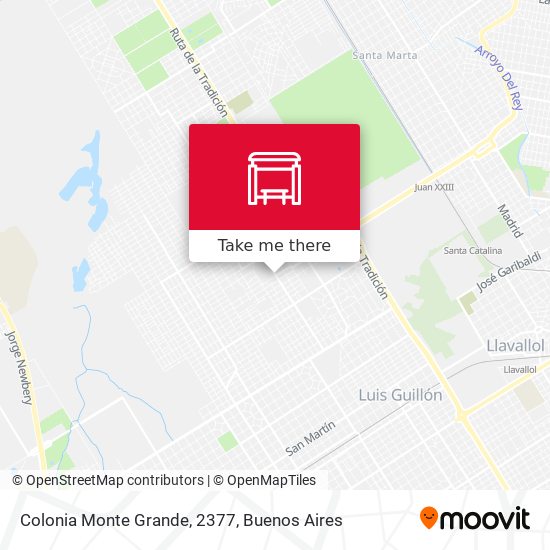 Colonia Monte Grande, 2377 map