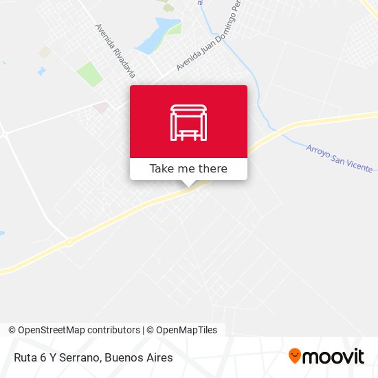 Mapa de Ruta 6 Y Serrano