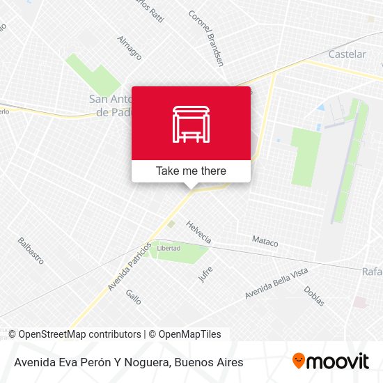Mapa de Avenida Eva Perón Y Noguera