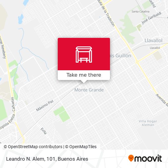 Mapa de Leandro N. Alem, 101