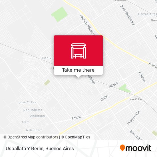 Uspallata Y Berlín map