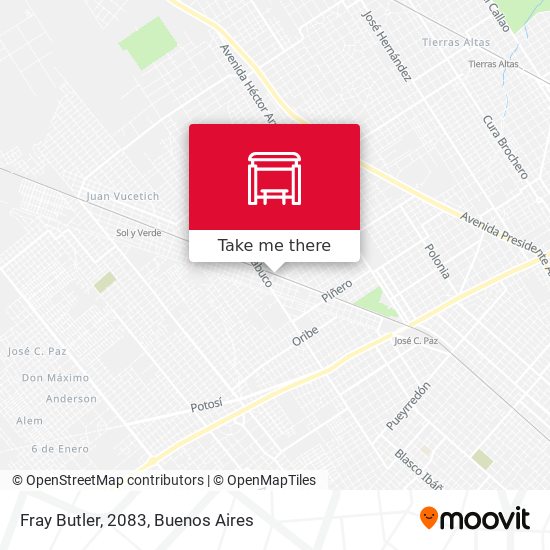Mapa de Fray Butler, 2083