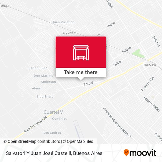 Salvatori Y Juan José Castelli map