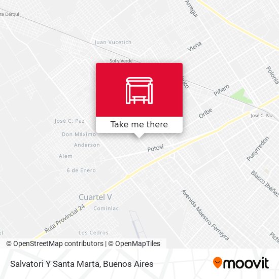 Mapa de Salvatori Y Santa Marta