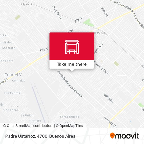 Mapa de Padre Ustarroz, 4700