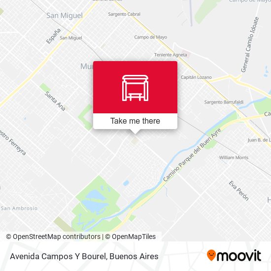 Avenida Campos Y Bourel map