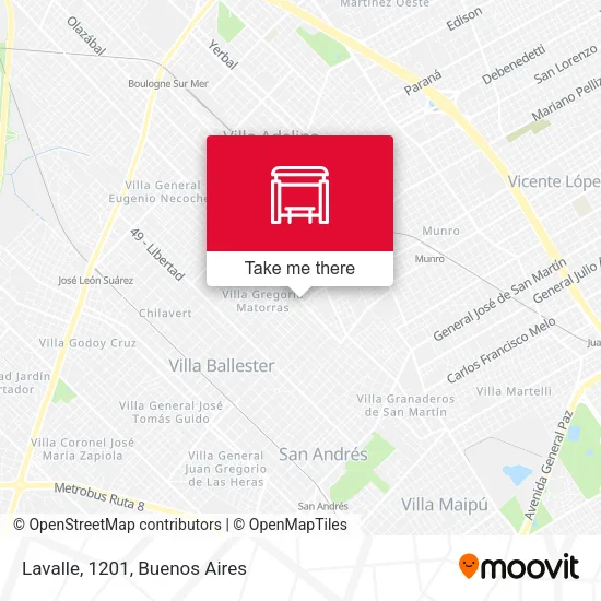 Lavalle, 1201 map