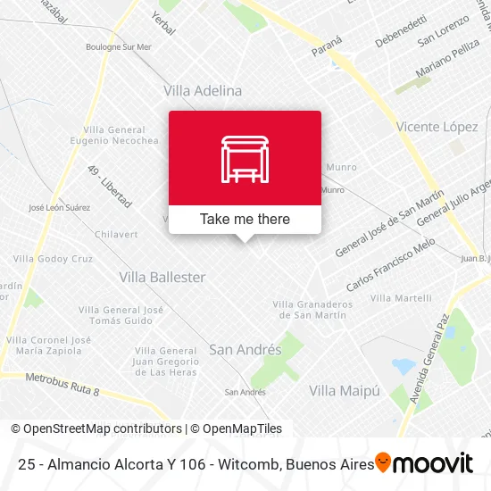 25 - Almancio Alcorta Y 106 - Witcomb map