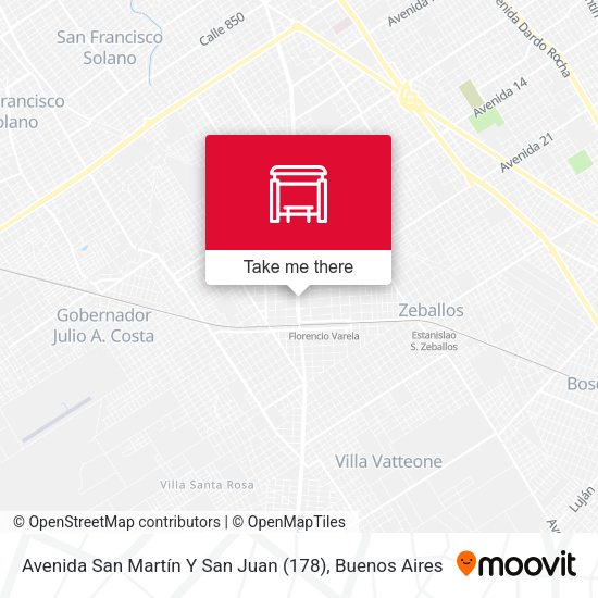 Mapa de Avenida San Martín Y San Juan (178)