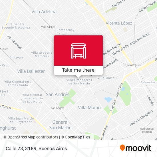 Mapa de Calle 23, 3189