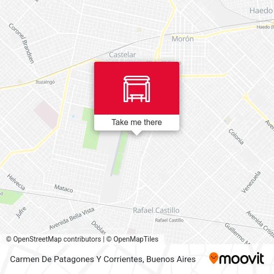 Carmen De Patagones Y Corrientes map