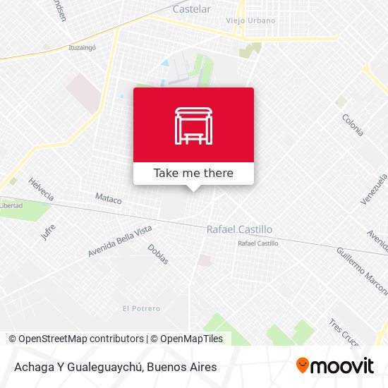 Achaga Y Gualeguaychú map