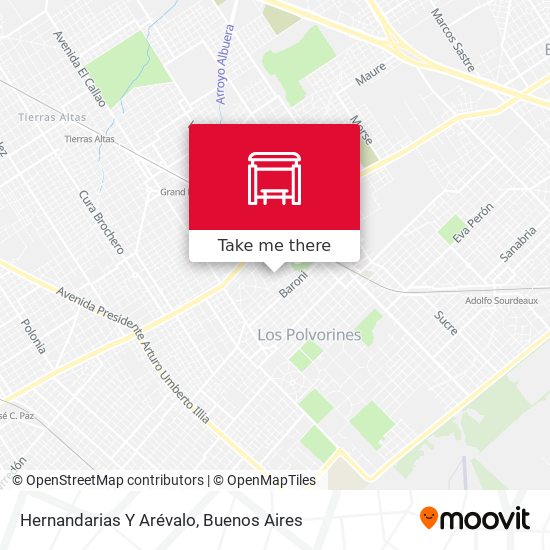 Mapa de Hernandarias Y Arévalo