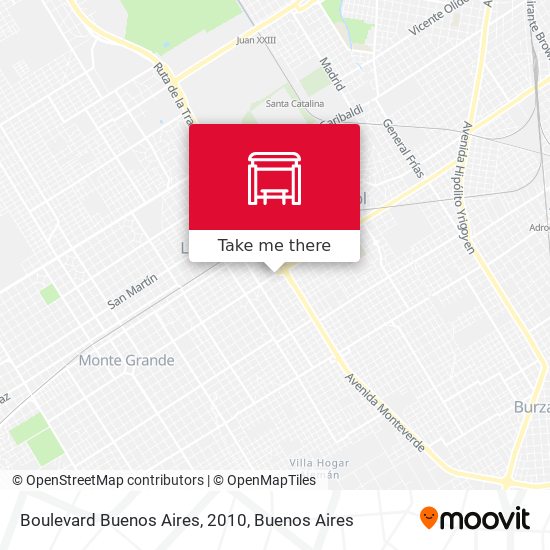 Boulevard Buenos Aires, 2010 map