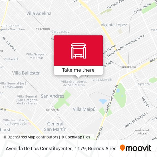 Avenida De Los Constituyentes, 1179 map