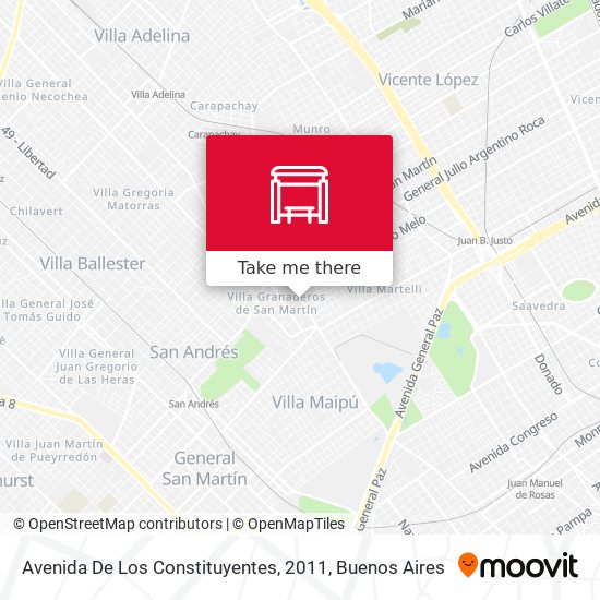 Mapa de Avenida De Los Constituyentes, 2011
