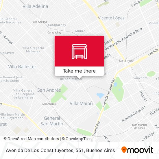 Avenida De Los Constituyentes, 551 map