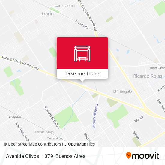 Mapa de Avenida Olivos, 1079
