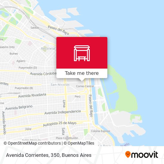 Avenida Corrientes, 350 map